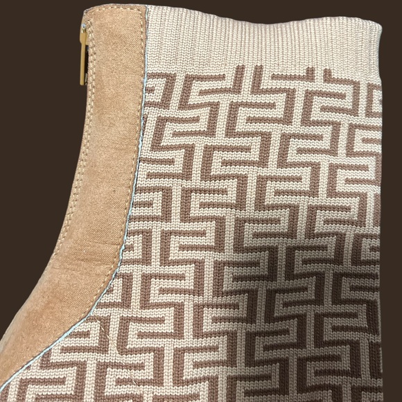 Rouge Geometric Stiletto Ankle Boot - Size 10 - Picture 7 of 12